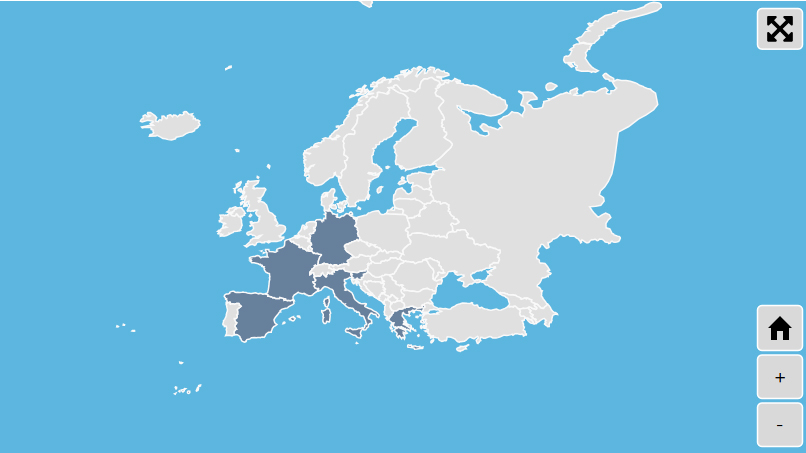 European Map of Wineries